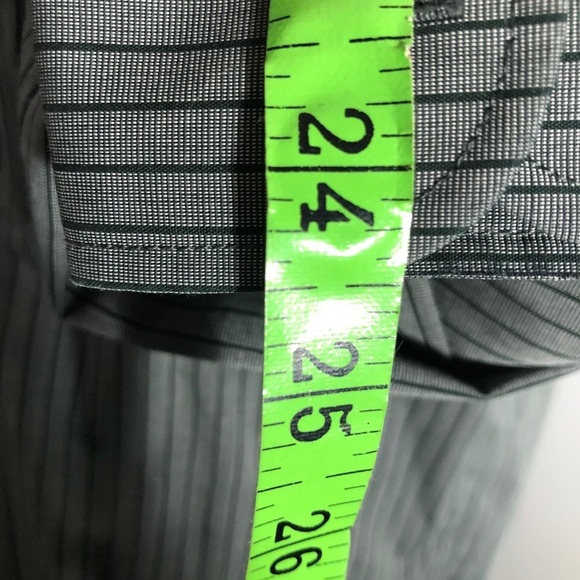 Mens Grey with Black Stripe Dress Shirt. Like New - Picture 4 of 5